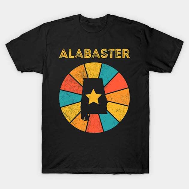 Alabaster Alabama Vintage Distressed Souvenir T-Shirt by NickDezArts